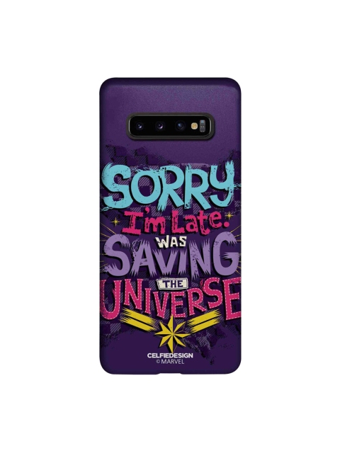 

CelfieDesign Purple & Blue Printed Plastic Samsung Galaxy S10 Plus Slim Back Case