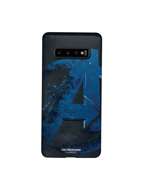 

CelfieDesign Black & Blue Endgame Logo Teal Samsung Galaxy S10 Plus Slim Back Case