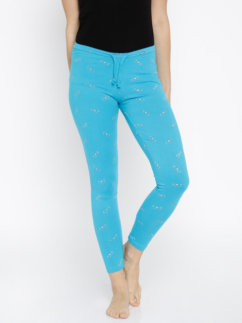 

Jealous 21 Blue Printed Leggings