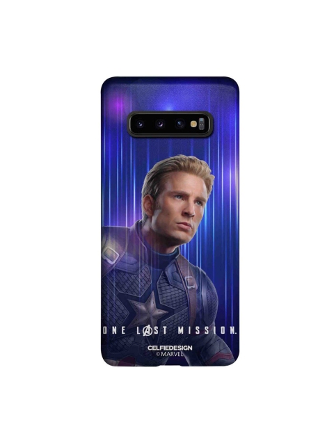 

CelfieDesign Captain America Samsung Galaxy S10 Plus Slim Back Case, Blue