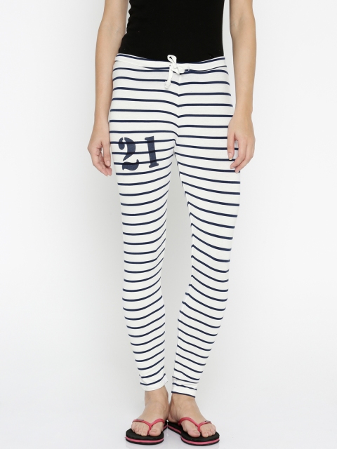 

Jealous 21 Women White Striped Trousers