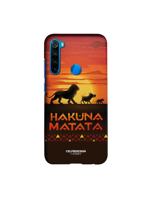 

CelfieDesign Multicoloured Hakuna Matata Xiaomi Redmi Note 8 Slim Back Case, Multi