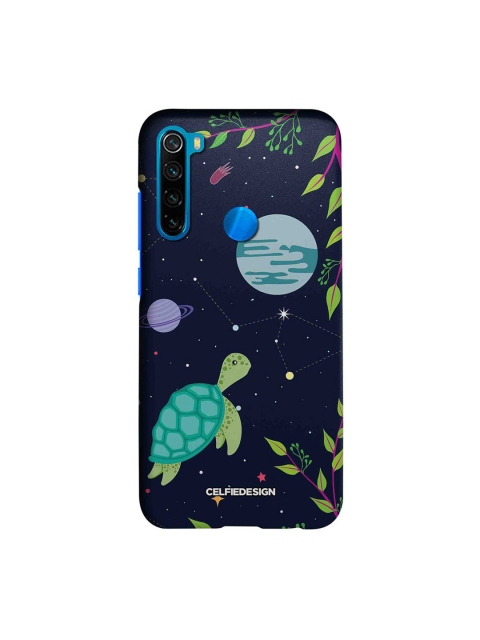 

CelfieDesign Black & Green Space Turtle Print Xiaomi Redmi Note 8 Slim Back Case