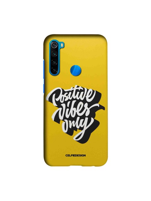 

CelfieDesign Yellow & White Positive Vibes Only Xiaomi Redmi Note 8 Slim Back Case