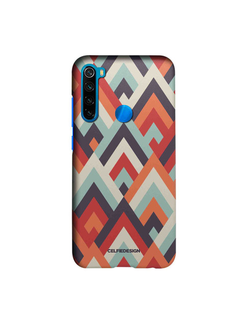 

CelfieDesign White & Orange Symmetric Cheveron Xiaomi Redmi Note 8 Slim Back Case
