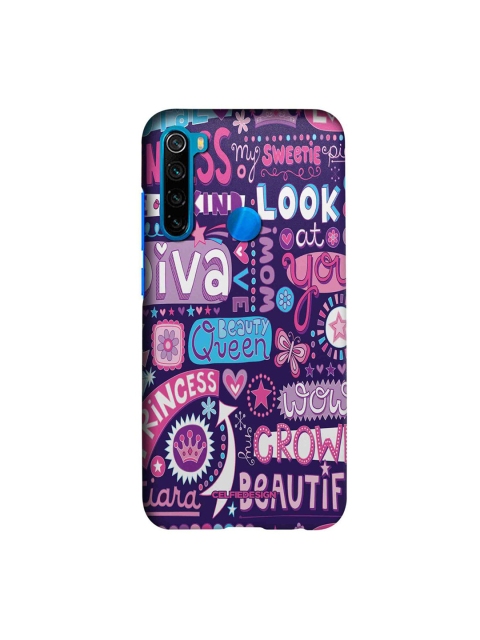 

CelfieDesign Purple & Pink Diva Diaries Xiaomi Redmi Note 8 Slim Back Case