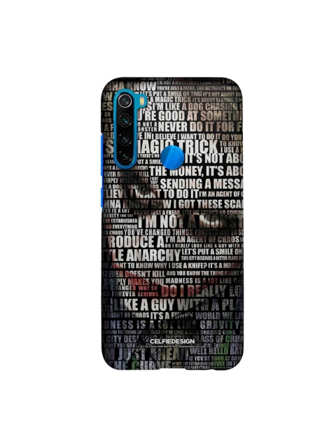 

CelfieDesign Multi-Coloured Joker Quotes Printed Xiaomi Redmi Note 8 Slim Back Case
