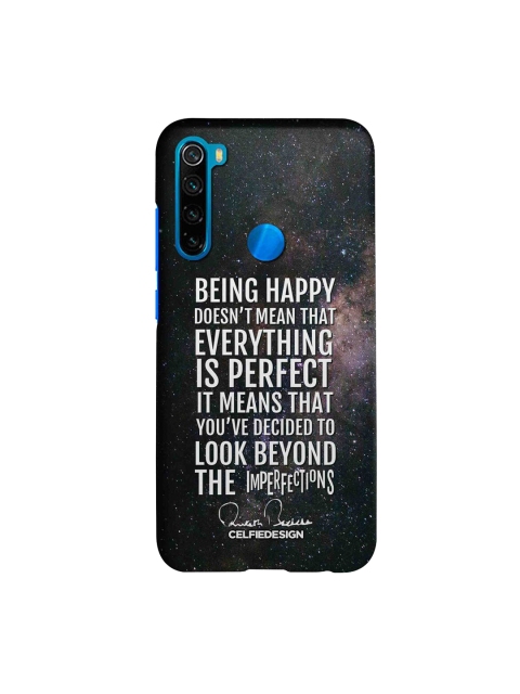 

CelfieDesign Black Being Happy AB Quotes Xiaomi Redmi Note 8 Slim Back Case