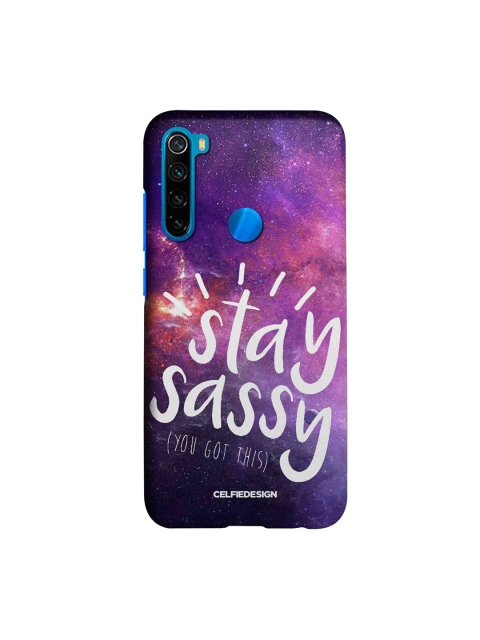 

CelfieDesign Multi-Coloured Stay Sassy Printed Xiaomi Redmi Note 8 Slim Back Case