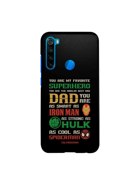 

CelfieDesign Black & White Superhero Dad Xiaomi Redmi Note 8 Slim Back Case