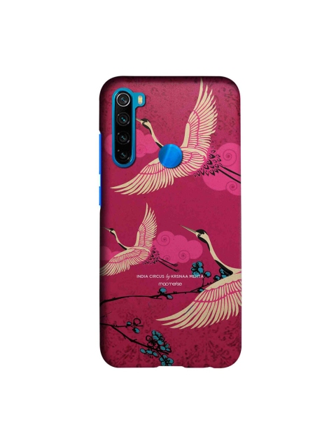 

CelfieDesign Pink & Beige Flying flamingoes Xiaomi Redmi Note 8 Slim Back Case, Blue