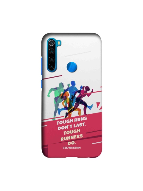 

CelfieDesign White & Pink Tough Runners Xiaomi Redmi Note 8 Slim Back Case