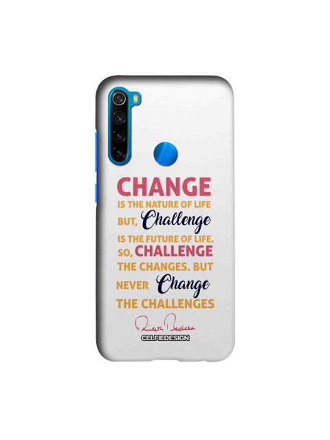 

CelfieDesign White & Pink Challenge AB Quotes Xiaomi Redmi Note 8 Slim Back Case
