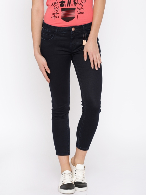 

Jealous 21 Women Navy Hottie Slim Fit Ankle-Length Stretchable Jeans, Navy blue