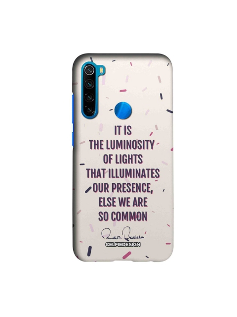 

CelfieDesign Off-White & Navy Blue Presence AB Quotes Xiaomi Redmi Note 8 Slim Back Case