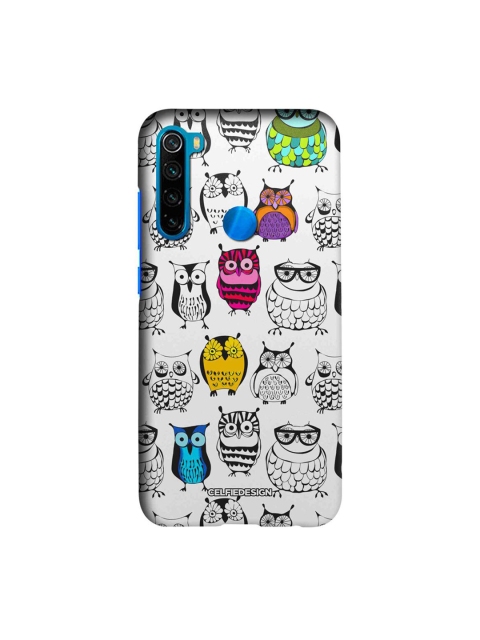 

CelfieDesign White & Pink Owl Art Xiaomi Redmi Note 8 Slim Back Case