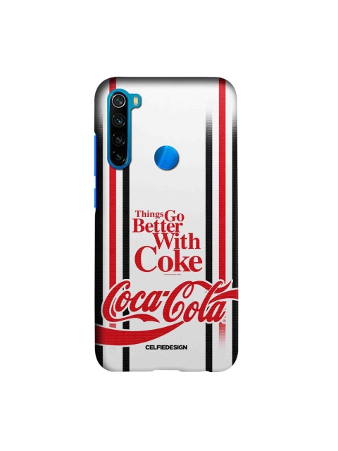 

CelfieDesign White & Red Better With Coke White Xiaomi Redmi Note 8 Slim Back Case