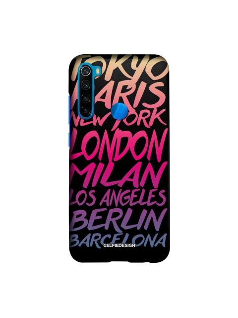 

CelfieDesign Black & Pink Fashion Cities Printed Xiaomi Redmi Note 8 Slim Back Case