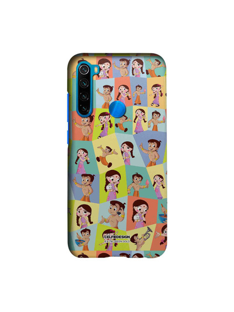 

CelfieDesign Multi-coloured Faces Of Bheem And Chutki Xiaomi Redmi Note 8 Slim Back Case