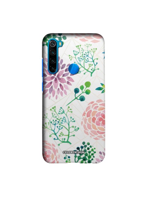 

CelfieDesign White & Green Ferns and Flowers Xiaomi Redmi Note 8 Slim Back Case