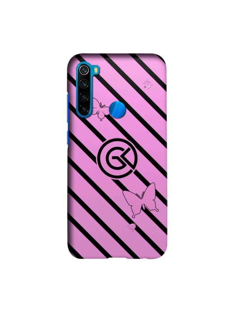 

CelfieDesign Pink & Black Printed Xiaomi Redmi Note 8 Slim Back Case