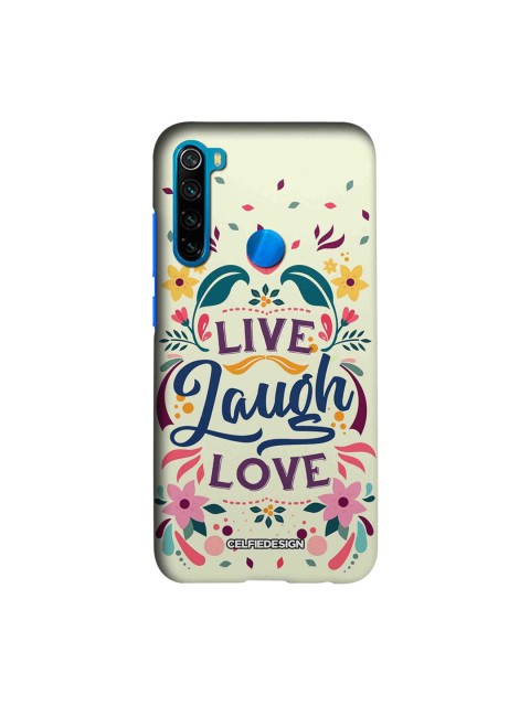 

CelfieDesign White & Green Live Laugh Love Xiaomi Redmi Note 8 Slim Back Case