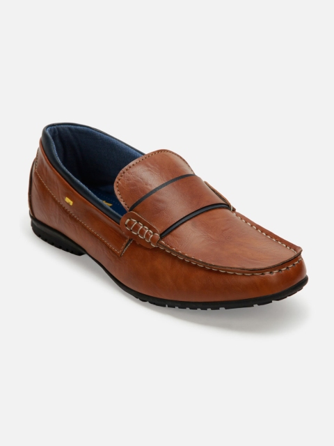 

ID Men Tan Leather Loafers