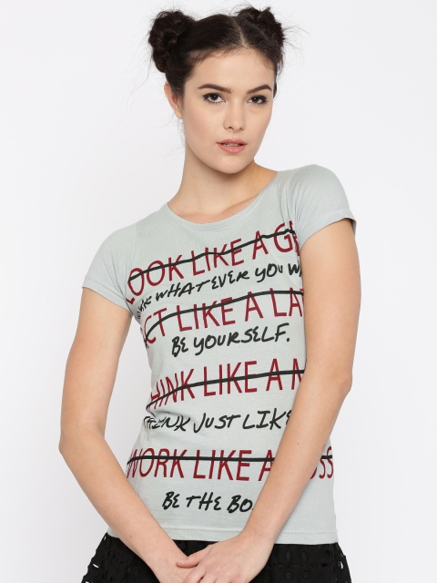 

Jealous 21 Women Grey Printed T-shirt