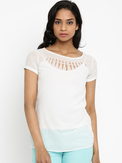 

Jealous 21 Women White Solid Top