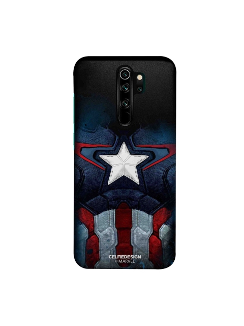 

CelfieDesign Black & Blue Cap Am Suit Xiaomi Redmi Note 8 Pro Slim Back Case, Red