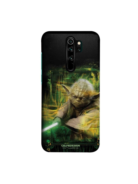 

CelfieDesign Black & Green Yoda Xiaomi Redmi Note 8 Pro Slim Back Case, Blue