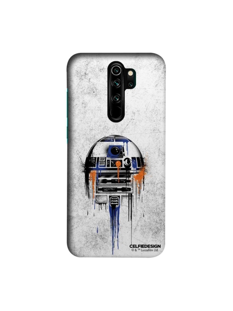 

CelfieDesign Grey & Blue Printed Plastic Xiaomi Redmi Note 8 Pro Slim Back Case