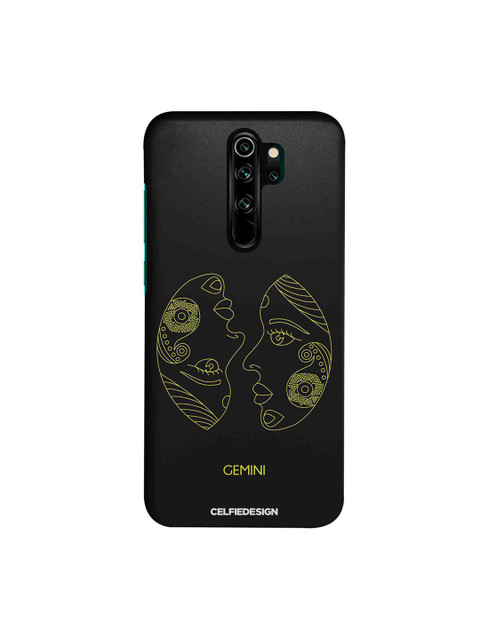 

CelfieDesign Black & Yellow Gemini Printed Xiaomi Redmi Note 8 Pro Slim Back Case