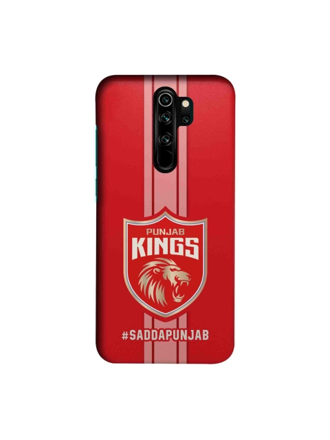 

CelfieDesign Red & White Punjab Kings Stripes Printed Xiaomi Redmi Note 8 Pro Slim Back Case
