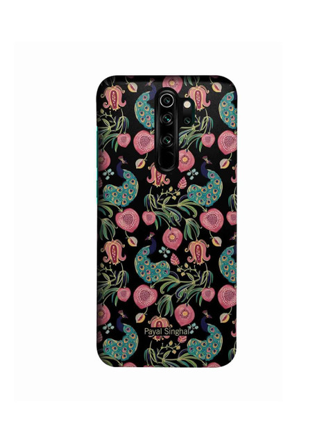 

CelfieDesign Black & Pink Payal Singhal Anaar and Mor Xiaomi Redmi Note 8 Pro Slim Back Case