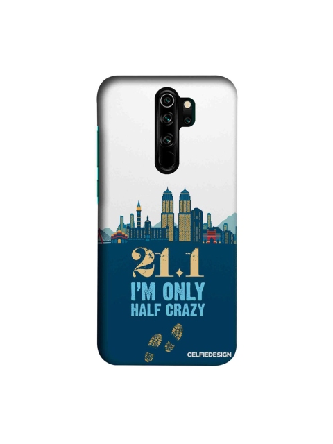 

CelfieDesign White & Blue Half Crazy Xiaomi Redmi Note 8 Pro Slim Back Case