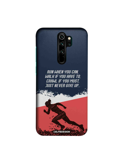 

CelfieDesign Black & Red Running Motivation Xiaomi Redmi Note 8 Pro Slim Back Case