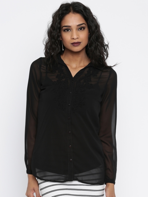 

Jealous 21 Black Shirt Style Top