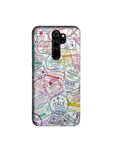 

CelfieDesign Multicoloured Immigration Stamps Xiaomi Redmi Note 8 Pro Slim Back Case, Multi