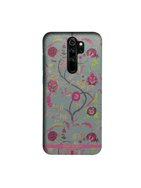 

CelfieDesign Grey & Pink Payal Singhal Chintz Print Xiaomi Redmi Note 8 Pro Slim Back Case