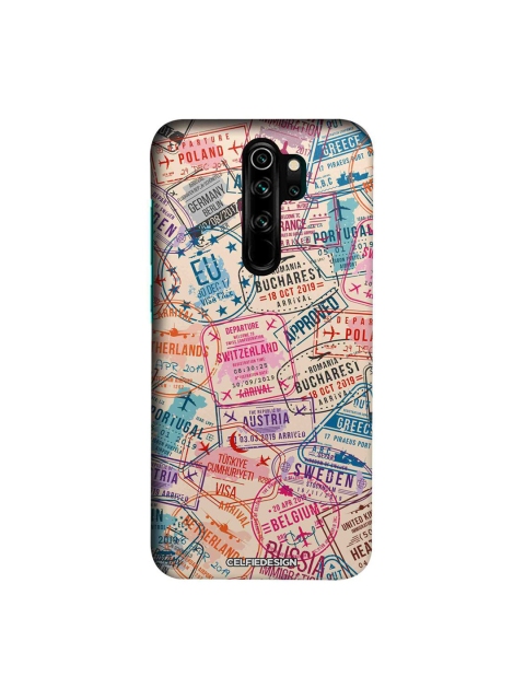 

CelfieDesign Multicoloured Immigration Stamps Xiaomi Redmi Note 8 Pro Slim Back Case, Multi