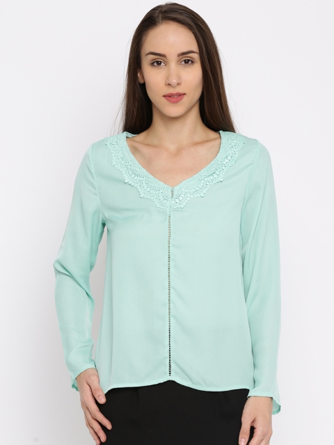 

Jealous 21 Women Green Solid Top