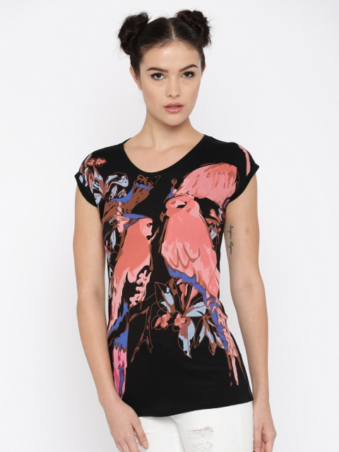 

Jealous 21 Women Black Printed Top