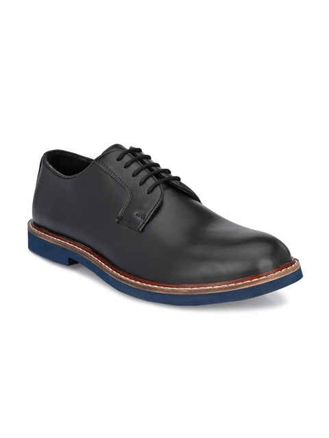 

Harrytech London Men Black Solid Formal Derbys