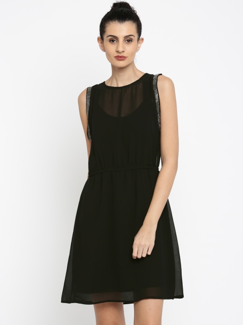 

Jealous 21 Women Black Solid Fit & Flare Dress