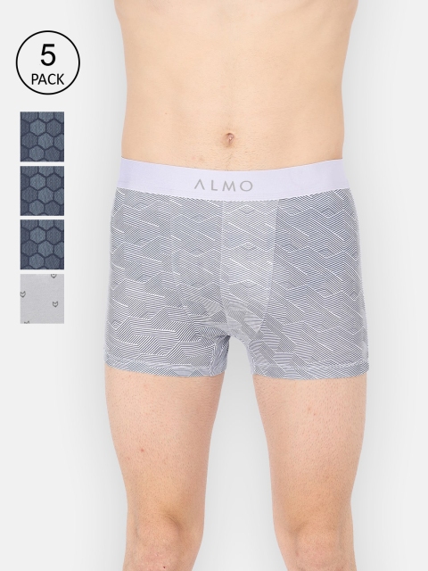 

Almo Wear Pack of 5 Micromodal Printed Trunks, Multi