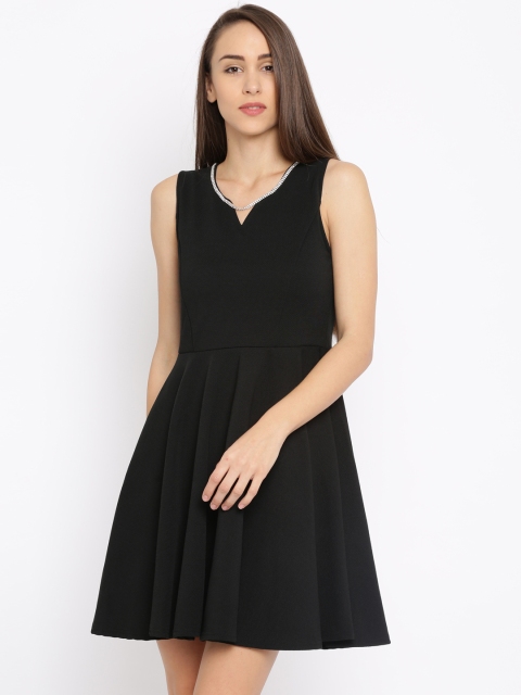 

Jealous 21 Women Black Solid Fit & Flare Dress