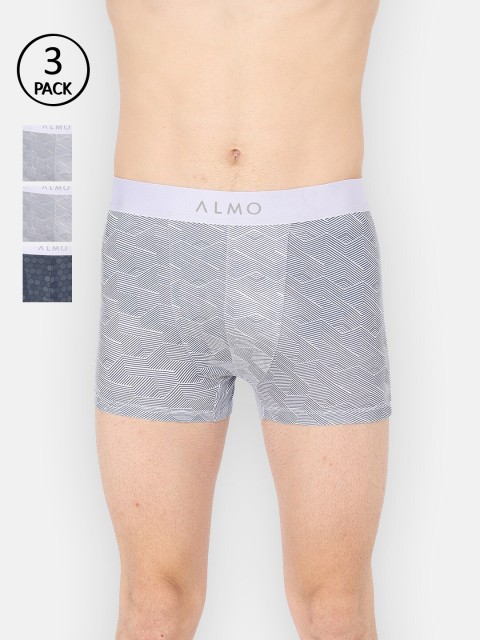 

Almo Wear Pack of 3 Printed Trunks - MM-T-HBININ, Multi