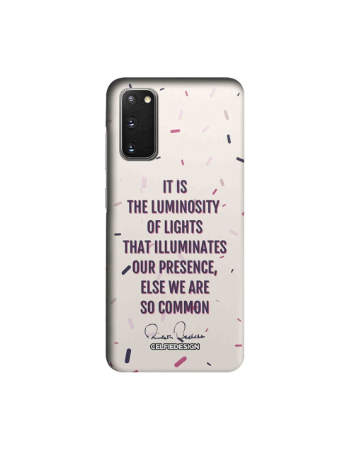 

CelfieDesign White Presence AB Quotes Slim Case For Samsung Galaxy S20