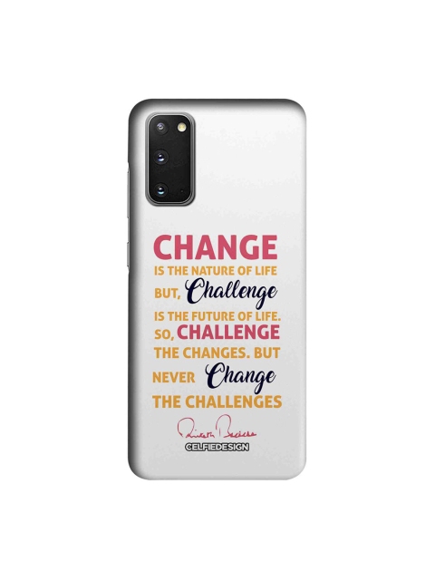 

CelfieDesign Multicoloured Challenge AB Quotes Samsung S20 Slim Back Case, Multi